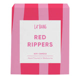 Wooden wick Candle - Red Ripper (Redskins lollies)