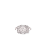 Mini Belt Buckle Ring (Longhorn) - Silver