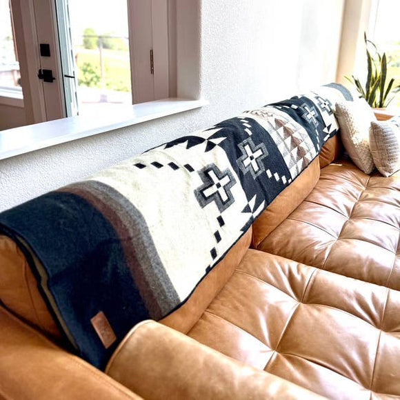Andean Alpaca Wool Blanket - Moca