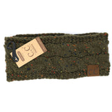 Fuzzy Lined Flecked CC Head Wrap HW33