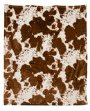 Cozies Travel Blanket - Cowhide Print