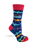 Let's Get Hammered Hammerhead Sharks Women's Crew Socks