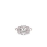 Mini Belt Buckle Ring (Amelia Rose) - Silver