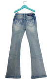 Paisley Detail Embroidery Girl Boot Cut | GB-81671