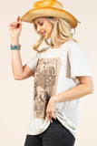 AV1205-AVAH TEXAS COWBOY GRAPHIC SHORT SLEEVE T-SHIRT