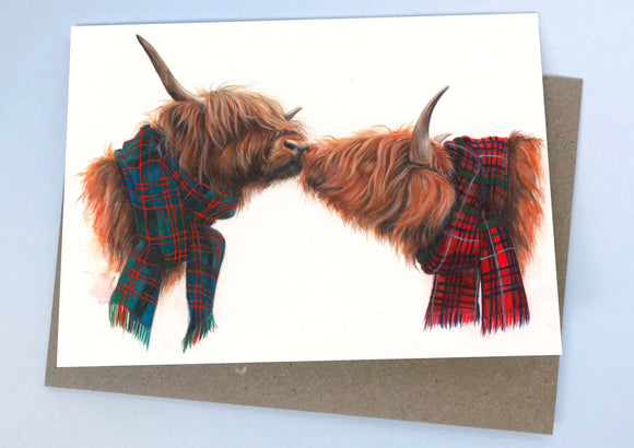 Highland Love (Greeting Card) | Highland Cow Card