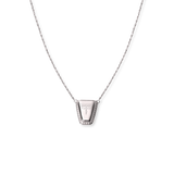 Dallas Square Toe Necklace - Silver