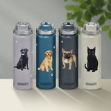 SIBERIAN HUSKY Stainless Steel Water Bottle 24 Oz. SERENGETI