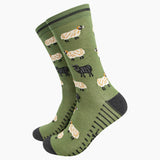 Black Sheep Bamboo Socks in Green