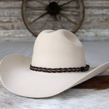Genuine Horsehair 5 Strand Braided Hat Band - Roulette