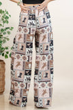 P1261-6274-Nora Western Patch Collage Print Slack Pants