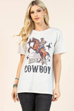 AV1205-PAMELA RIDE'EM COWBOY GRAPHIC T-SHIRT