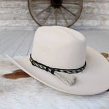 Genuine Horsehair 6 Strand Braided Hat Band with Single Tassel - Las Cruces