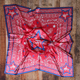 AVS-929 AMERICAN COWBOY PAISLEY PRINT WILD RAG 36X36