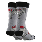 Bad Ass | Men's Funny Cotton Crew Socks