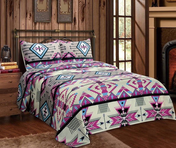 Southwestern Pink: King Sheets