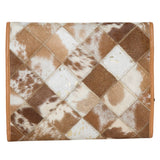 Patchwork Cowhide and Tooling Lthr Makeup Bag – AT65