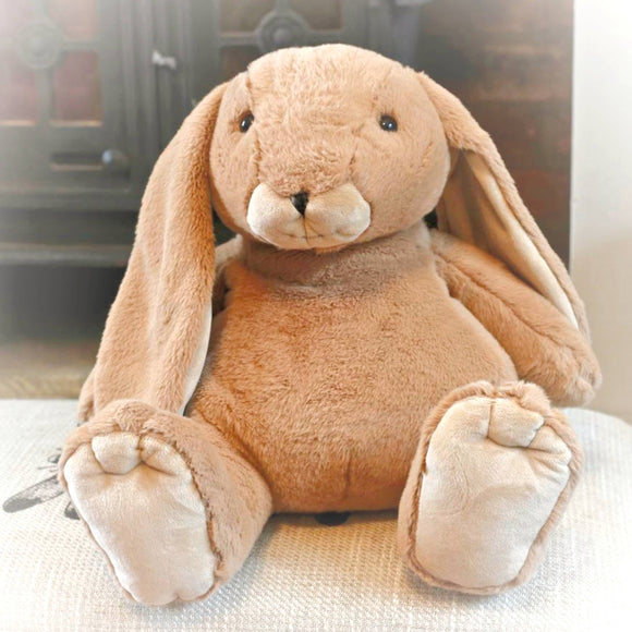 Bunny Soft Toy Large Brown Baby Safe Plush - 30cm