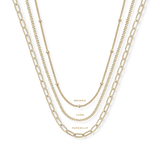 SpurWest Mini Belt Buckle Necklace (Initial) - Gold