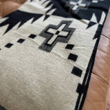 Andean Alpaca Wool Blanket - Moca