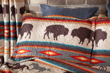 Western Stripe Quilt Set: King