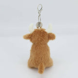 Brown Highland Cow Plush Keyring/Bag Charm