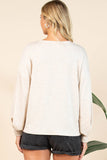 KC035-CLEO WESTERN COWBOY GRAPHIC LONG SLEEVE SWEATSHIRT