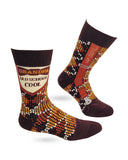 Grandpa Old School Cool Men's Novelty Crew Socks
