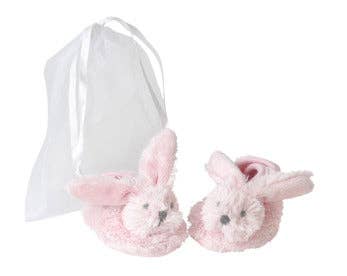PInk Rabbit Richie Slippers in organza bag by Happy Horse