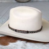 Genuine Horsehair 5 Strand Braided Hat Band - Buckskin