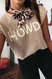 Fashion-W Howdy Embroidered Graphic Western Sweater