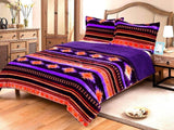 Southwest Aztec Sherpa Fleece Blanket - 3 Piece Set