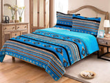 Southwest Aztec Sherpa Fleece Blanket - 3 Piece Set