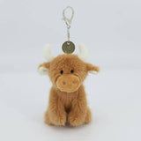 Brown Highland Cow Plush Keyring/Bag Charm