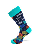 Zero F*cks Left to Give Men's Novelty Crew Socks