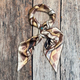 AVS834 HORSES PRINT SILK SARF 36X36