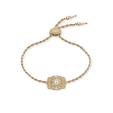 Ultra Mini Belt Buckle Bracelet (Amelia Rose) - Gold