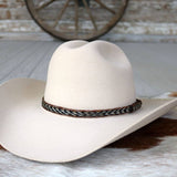 Genuine Horsehair 5 Strand Braided Hat Band - Buckskin