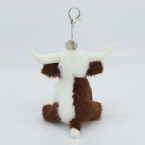 Texas Cow Plush Keyring/Bag Charm