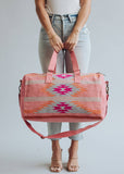 Orange, Bright Pink & Slate Aztec Duffel AOD5