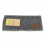 Soft Ribbed Leather Patch C.C. Head Wrap HW9021