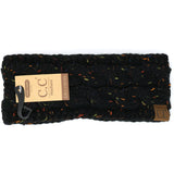 Fuzzy Lined Flecked CC Head Wrap HW33