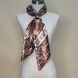 AVS867 RODEO COWGIRLS PRINT SILK SCARF 36X36