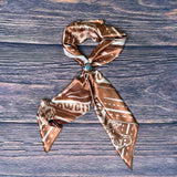 AVS867 RODEO COWGIRLS PRINT SILK SCARF 36X36