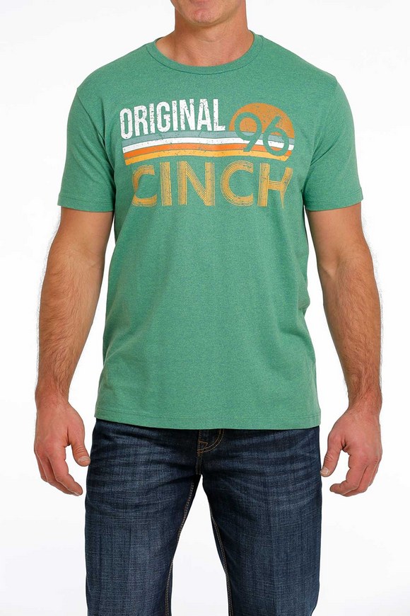 Cinch Mens Tee - Heather Green