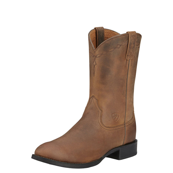 Ariat Mens Heritage Roper - Distressed Brown
