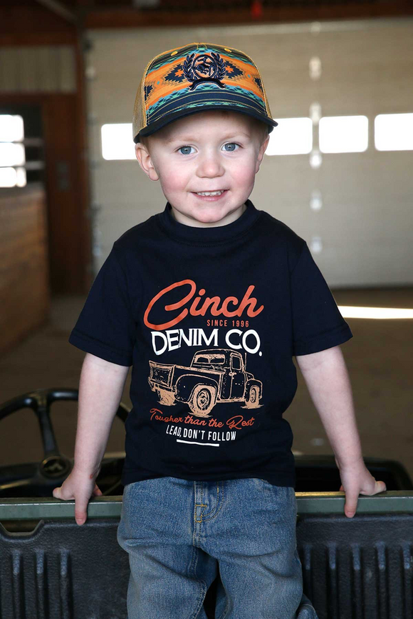 Cinch Toddle Tee - Navy