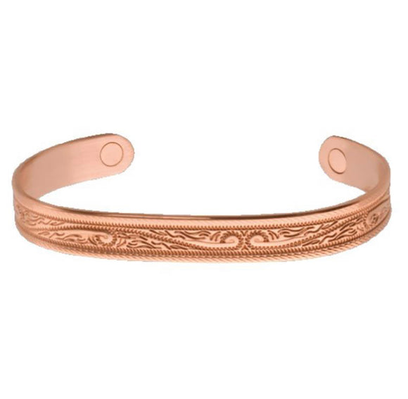 Sabona WESTERN SCROLL Copper Magnetic Wrist Band