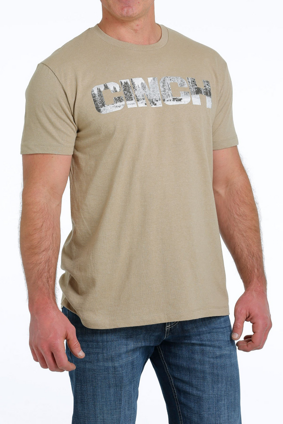 Cinch Mens T Shirt - Khaki