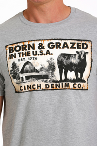 Cinch Mens ‘Born & Grazed’ T Shirt